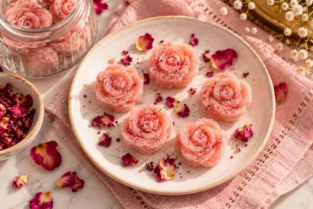 Pink rose milk charms