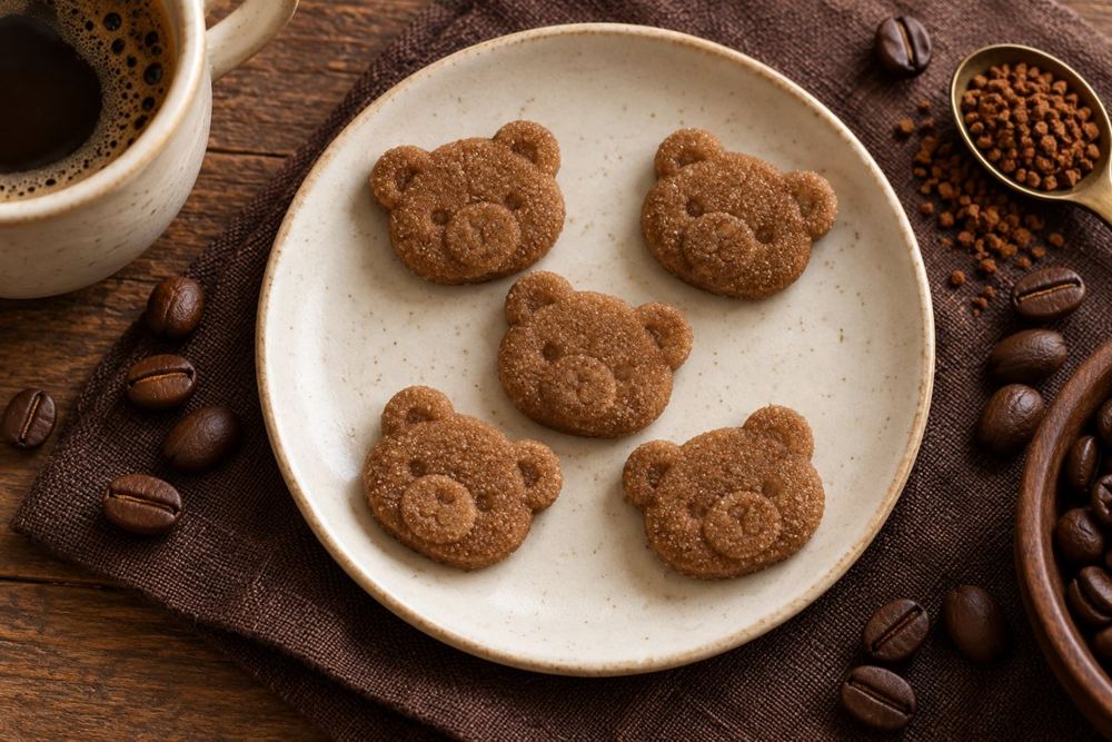 Coffee teddy charms