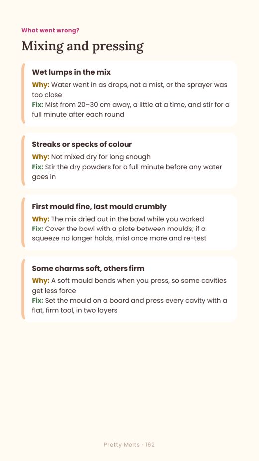 Course page: what went wrong, with causes and fixes